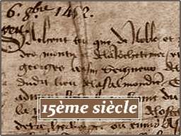 Texte du 15ème siècle