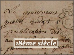 Texte du 18ème siècle