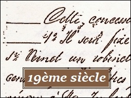 Texte du 19ème siècle